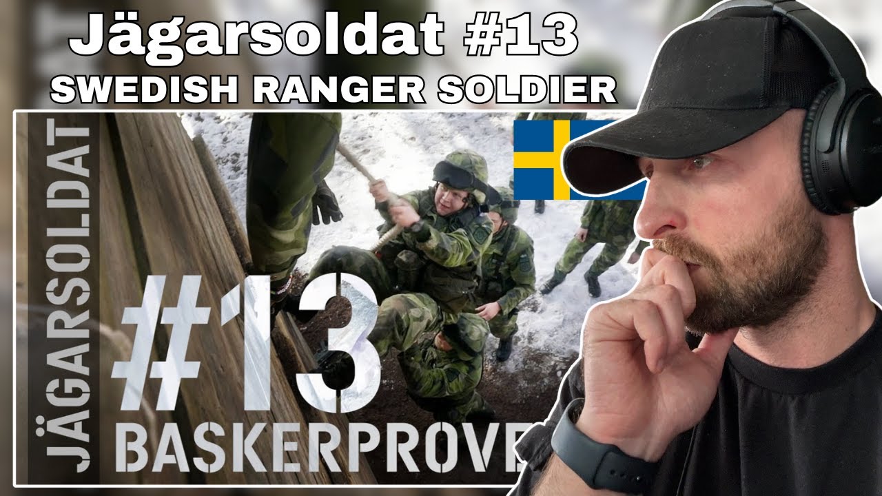 British Soldier reacts to Swedish Ranger Soldier Jägarsoldat #13 - Baskerprovet