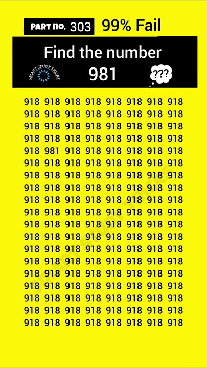 find the odd number 981 😨 math is easy 🤯 Part no 302 #puzzle #riddles #shorts #maths