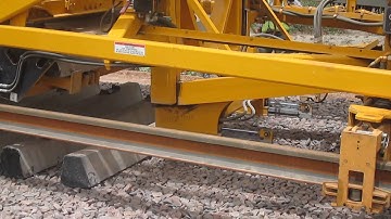 Mechanized New Railway Track Laying/Construction