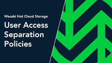 How to Set Up Wasabi for User Access Separation | Wasabi