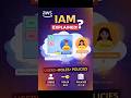 AWS IAM Explained in 30 Seconds 🚀 | Users, Roles, Policies #shortsyoutube  #shorts  #aws  #iam