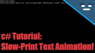 C# Tutorial Text-Based Adventure Ep5: Slow-Print Text Animation