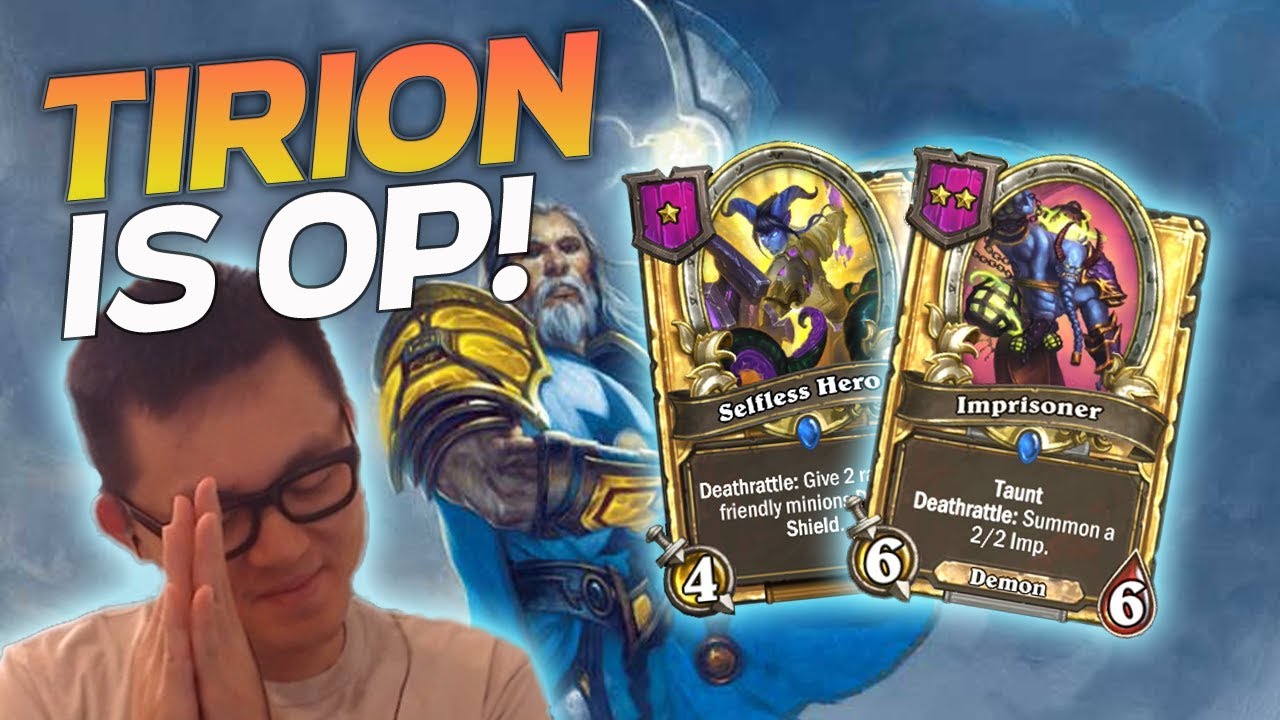 Tirion Doesn't Need Floating Watcher! -  Hearthstone Battlegrounds