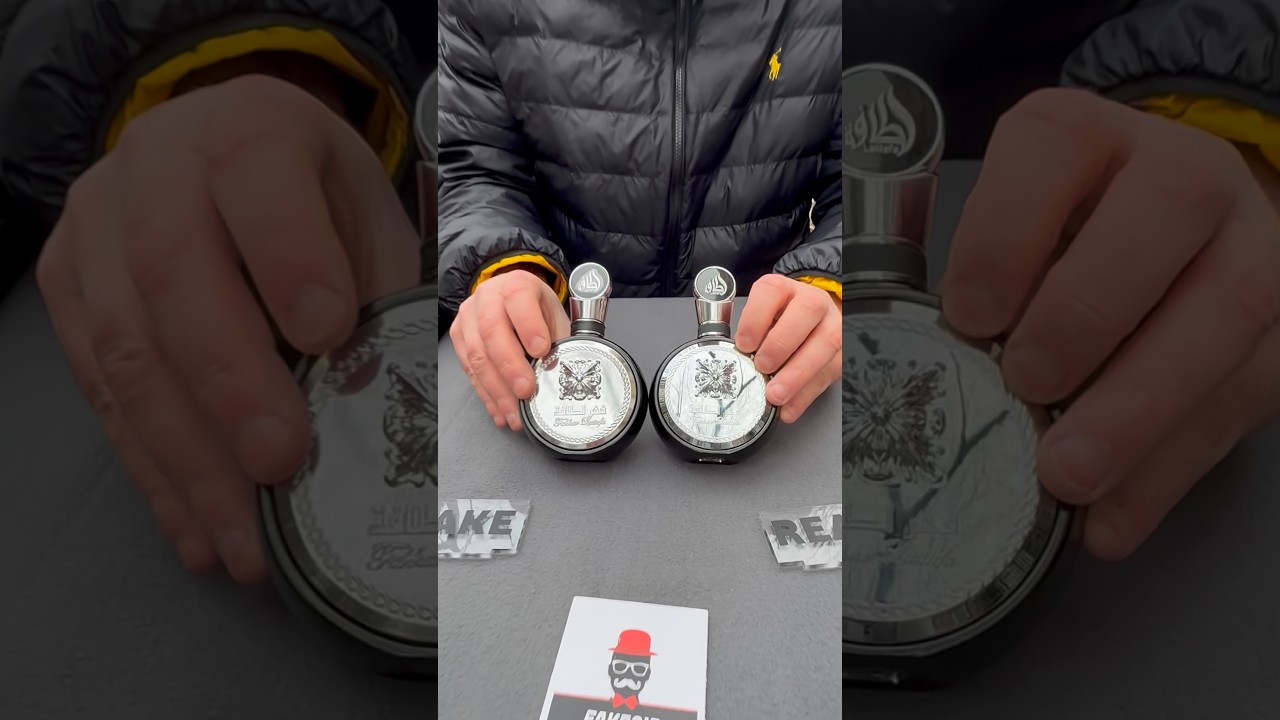 Fake vs Real Lattafa Fakhar Black Perfume