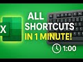 Excel Shortcuts You NEED To Know (In 1 Minute)