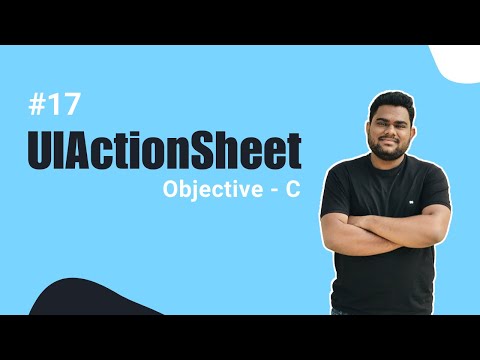 Objective-C: How to Use UIActionSheet for Alerts in iOS (Hindi)