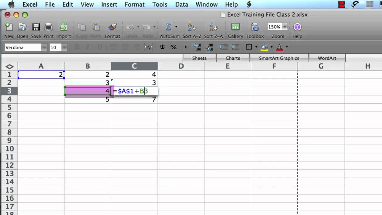 How to Absolute Reference Excel Mac  