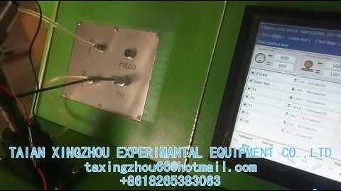 EPS205 common rail injector nozzle test bench video