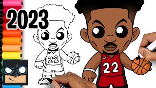 how to draw jimmy butler miami heat