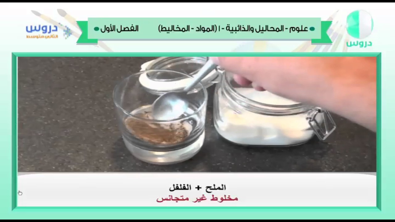 الثاني المتوسط | الفصل الدراسي الأول 1438 | علوم | المحاليل والذائبية