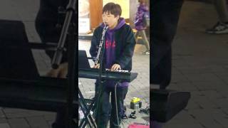 Pop Cover live  (안녕,조한) 홍대버스킹 20170328화 [Korean Hongdae Pop Busking]