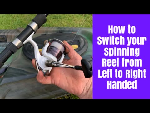 How to switch a spinning reel from left to right handed- Helpful