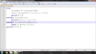 Python Crashkurs für Anfänger #19 | Fehler behandeln