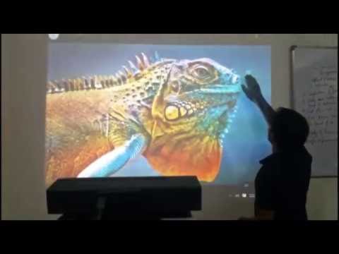 Wall Multitouch Display using Kinect