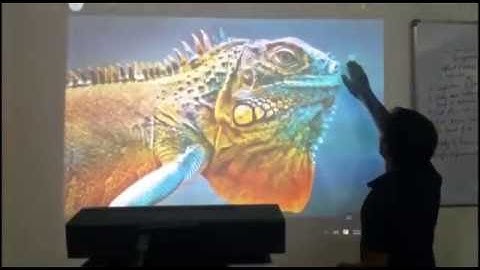 Wall Multitouch Display using Kinect