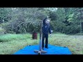 鉈で畳表を斬ると