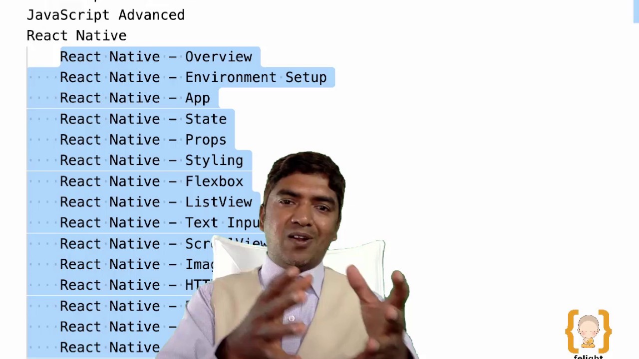 React Native Online course by Vinay Hoysala Sir at Felight - YouTube