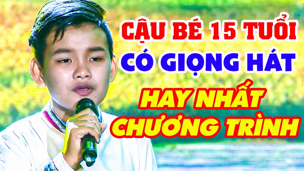 Cậu bé CÓ GIỌNG HÁT HAY NHẤT CHƯƠNG TRÌNH được ban giám khảo ĐÁNH GIÁ CAO là QUÁN QUÂN