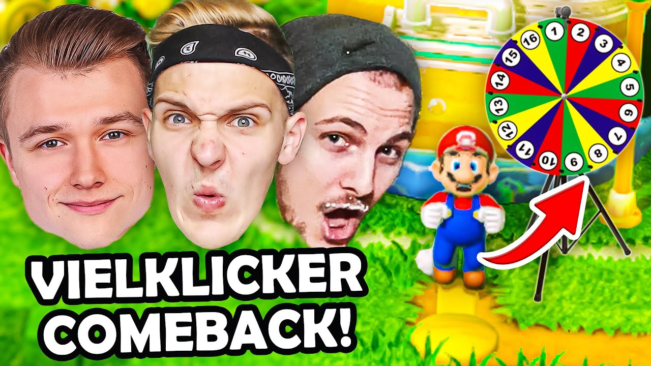 Das GROßE Vielklicker Mario 3D World Glücksrad Comeback! (feat. Huebi & Sephiron)
