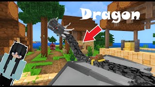 Minecraft Lucky Dragon Café 01: A DRAGON IN THE VILLAGE