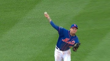 CHC@NYM: Flores makes a great diving stop on grounder