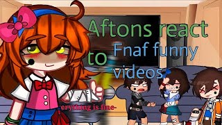 Aftons react to Fnaf funny videos ll Loud Noise ll Blood GCxFNAF ll 600+ Subscribers Special late screenshot 5