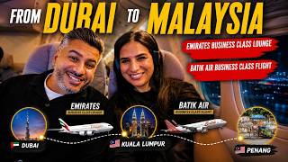 Dubai to Malaysia 🇦🇪🇲🇾 Emirates Business Class Lounge & Batik Air Business Class Flight