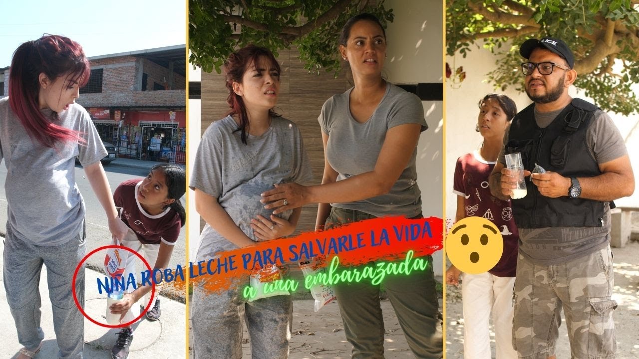 Niña roba leche para salvarle la vida a una embarazada