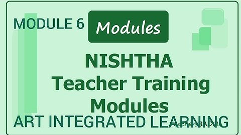 NISHTHA MODULE 6 QUIZ ANSWERS DIKSHA PORTAL ART INTEGRATED LEARNING