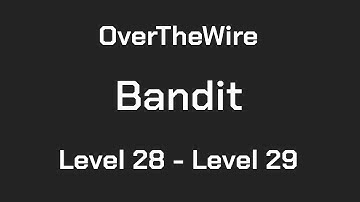 OverTheWire Bandit Level 28 - Level 29