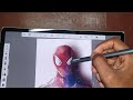 drawing with   tab s6 |spider Man|