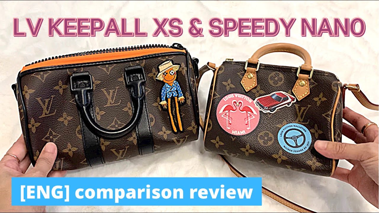 Louis Vuitton Speedy 20 vs KeepAll XS unboxing & comparisoon