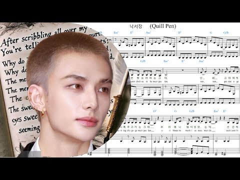 낙서장 (Quill Pen) (Two files: duo piano and voice, easy piano. With lyrics) - HYUNJIN, Stray Kids