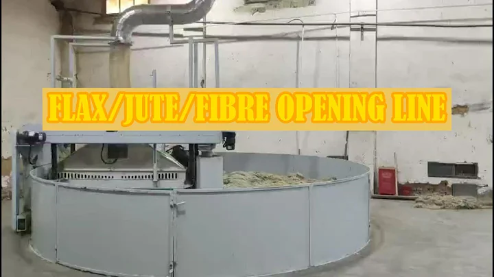 Flax fiber opening machine line
