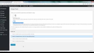 WP Merge + Similar Finder WordPress Plugin Tutorials | 3. Merge Posts