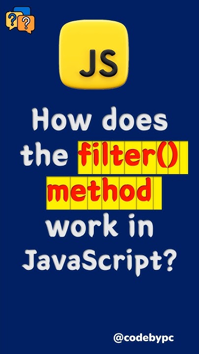 filter method in JavaScript || JavaScript Interview Question #js # ...