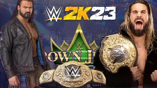 WWE 2K23 Drew McIntyre VS Seth Rollins World Heavyweight Championship