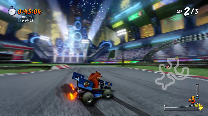 Crash™ Team Racing Nitro-Fueled: Time Trail " Slide Coliseum " تحدي الوقت نيترو اكسيد