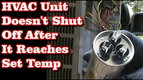 HVAC Unit Will Not Shut Off After Reaching Set Temperature
