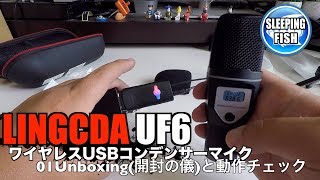 LINGCDA UF6 ワイヤレスUSBコンデンサーマイク 00Unboxing(開封の儀)
