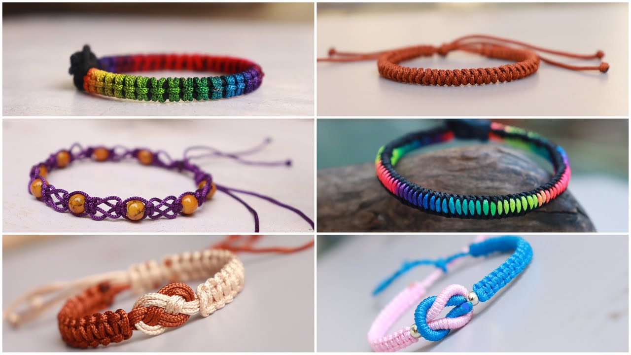 6 DIY Bracelet Ideas Using Thread