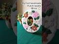 first punch needle mirror frame,#punchneedle #diycrafts