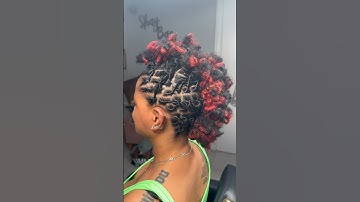 Loc Petal Mohawk. #locstyles #locs #longlocs #dreadlocks #retwist #locjourney