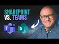 SharePoint vs. Microsoft Teams