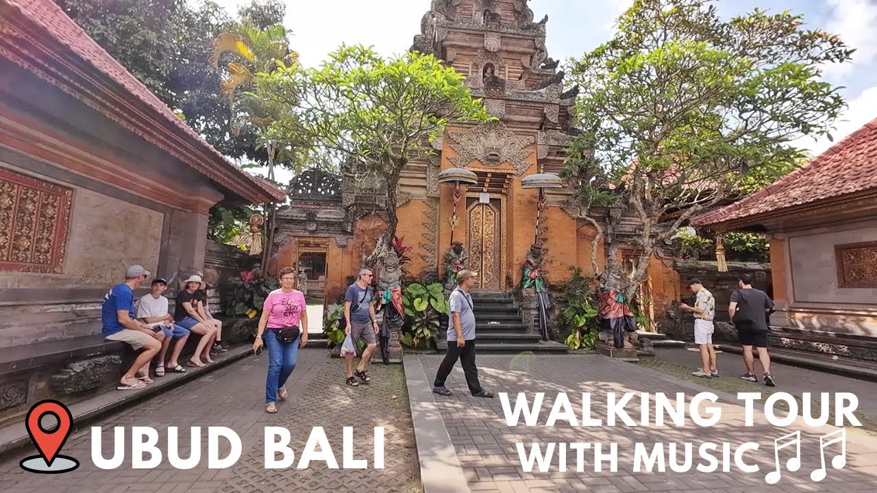 1 Hour Refreshing Morning Walk UBUD Bali ( With Bossa Nova Music 🎵 ) | Walking Tour Bali With Music