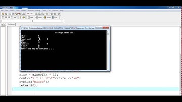 C++ Tutorial Sizeof Operator