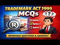 Most Important Trademark Act 1999 MCQs for All Law &amp; IPR Exams |  IPR Guru |