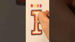Colouring Letter "I" #alphabet #colouring #art #letterI #shorts #creative #theynotlikeus #virals