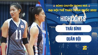 Highlights Thai Binh - Army | Kieu Trinh - Lam Oanh shines, the national champion falls