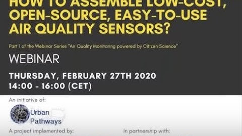 Webinar: Air Quality Sensing Powered by Citizen Science  - Part 1